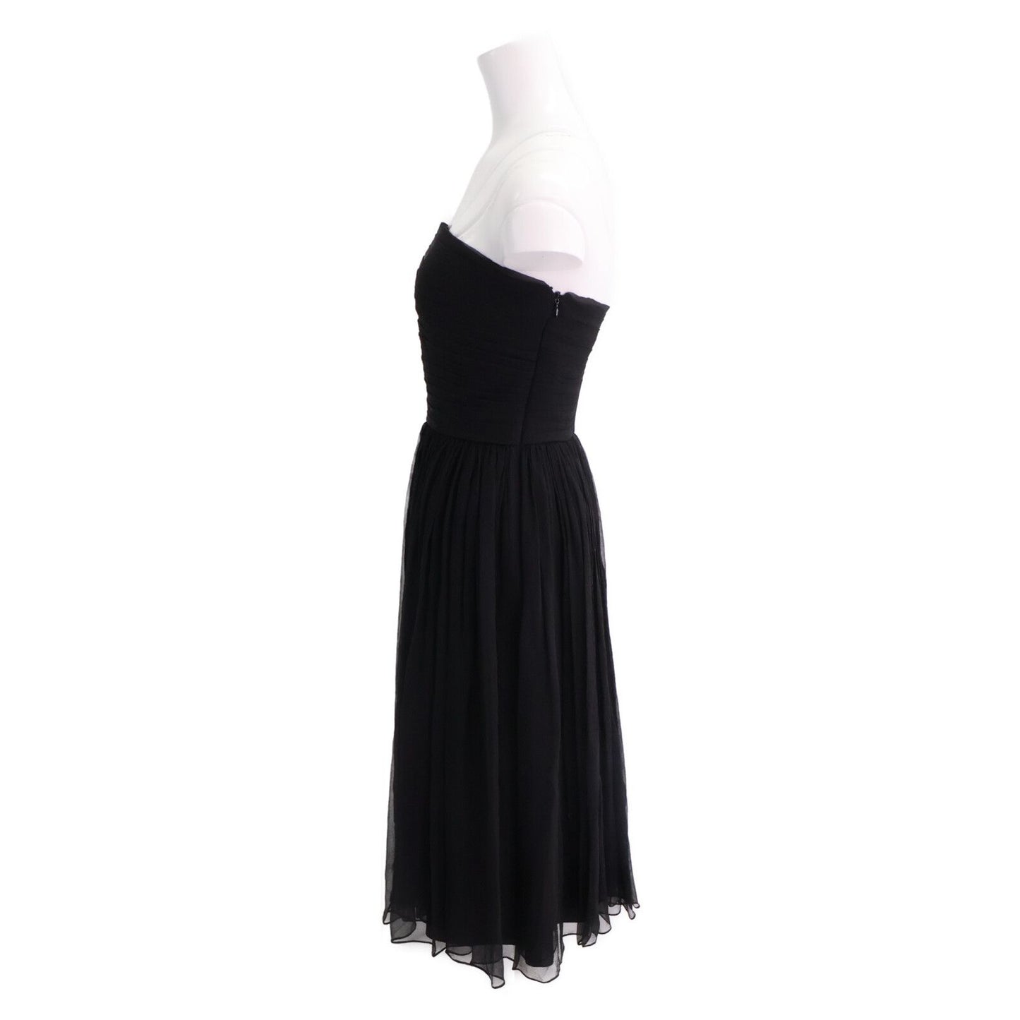 Dior Silk Bare Top Chiffon Dress 36 — view 2