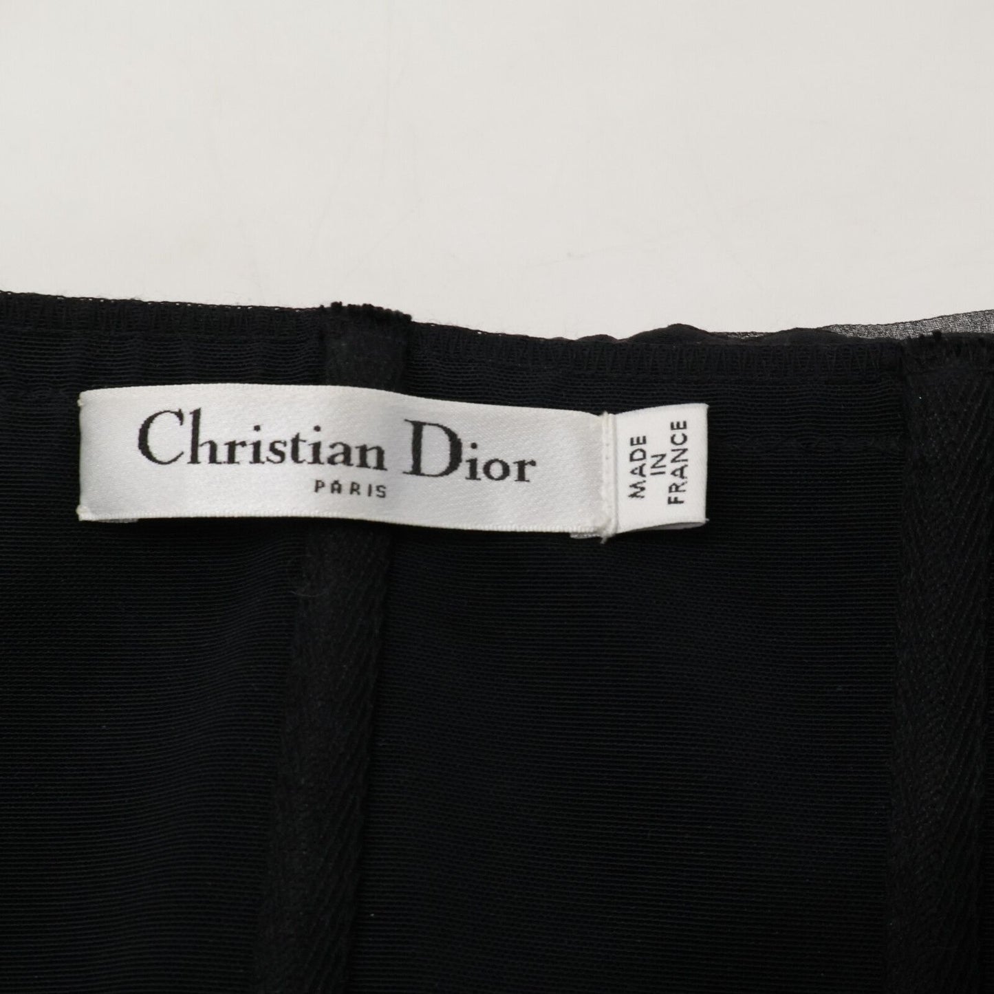 Dior Silk Bare Top Chiffon Dress 36 — view 4