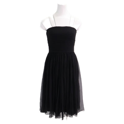 Dior Silk Bare Top Chiffon Dress 36