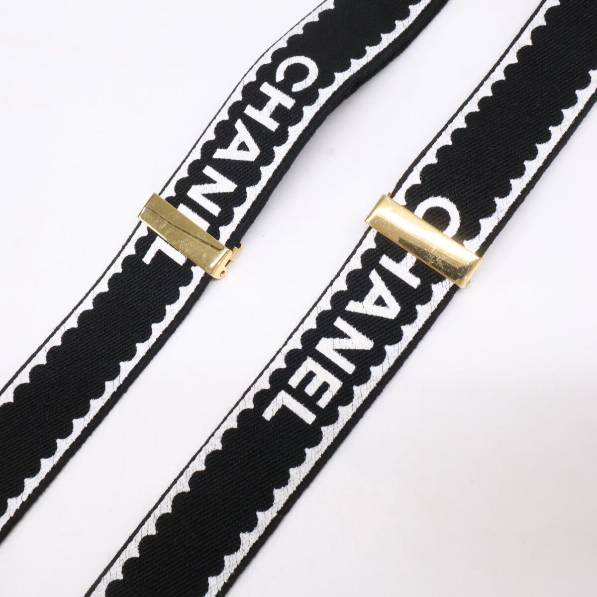 Chanel Leather Fabric Suspenders — view 3