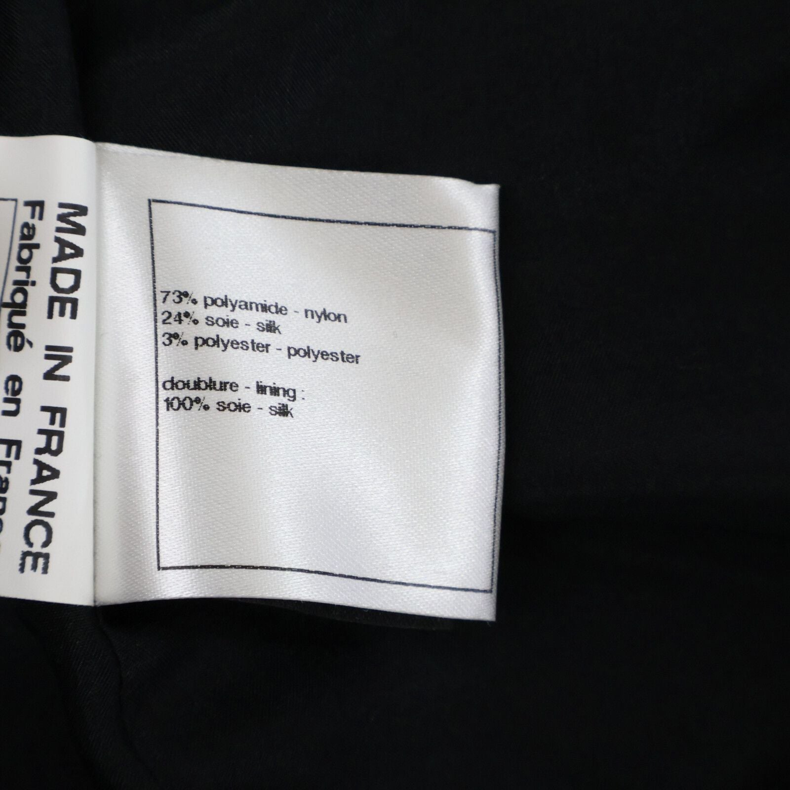 Chanel Sports Line All Over Pattern Silk Blend Collarless Jacket 34 — view 6