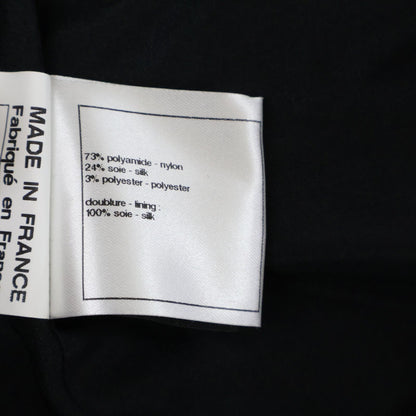 Chanel Sports Line All Over Pattern Silk Blend Collarless Jacket 34 — view 6