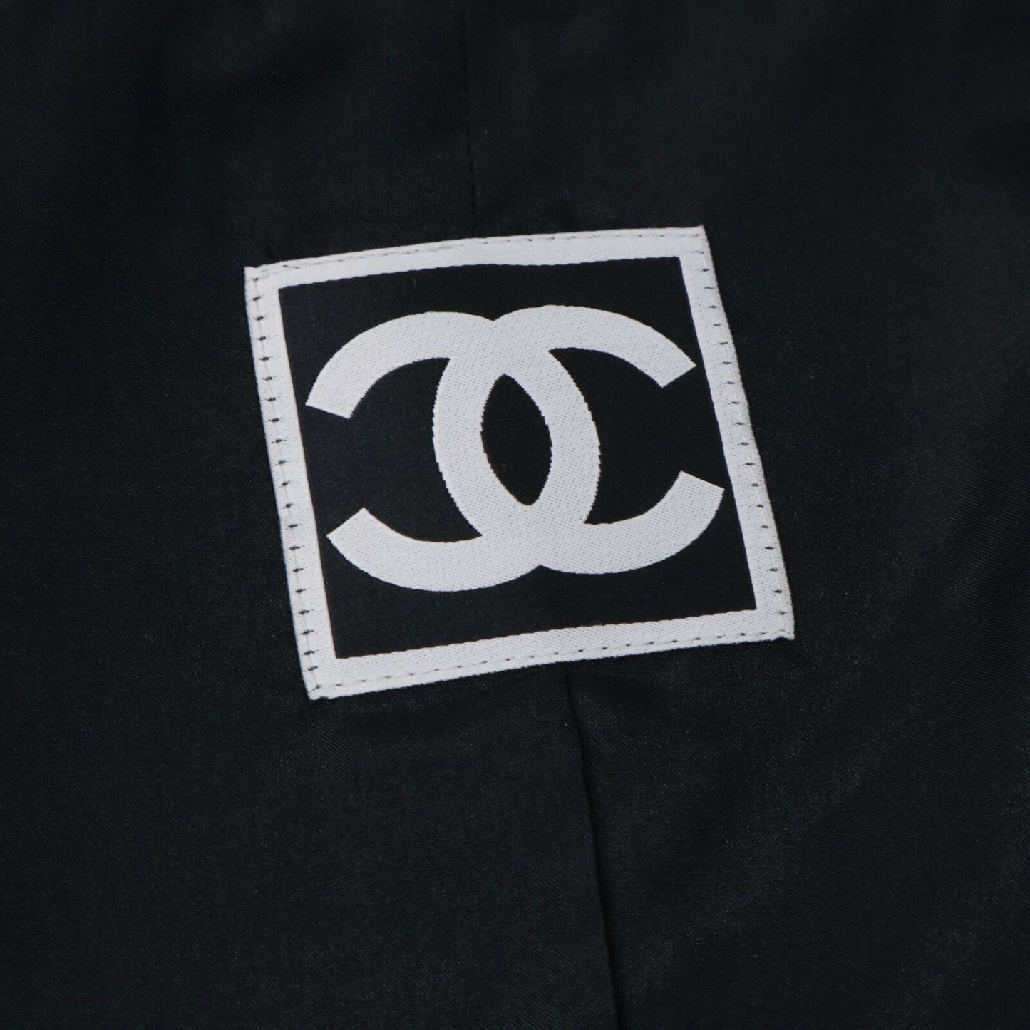 Chanel Sports Line All Over Pattern Silk Blend Collarless Jacket 34 — view 5