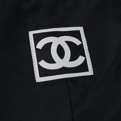 Chanel Sports Line All Over Pattern Silk Blend Collarless Jacket 34 — view 5