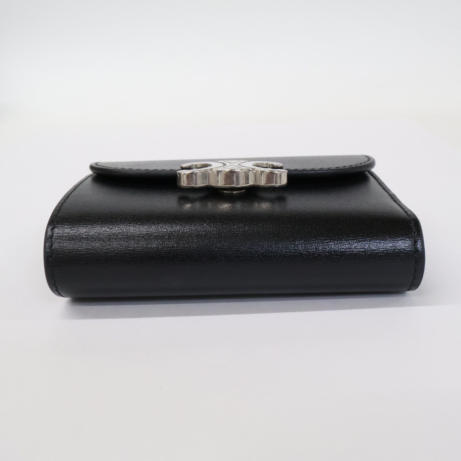 Celine Small Flap Wallet Triomphe Shiny Calfskin — view 3