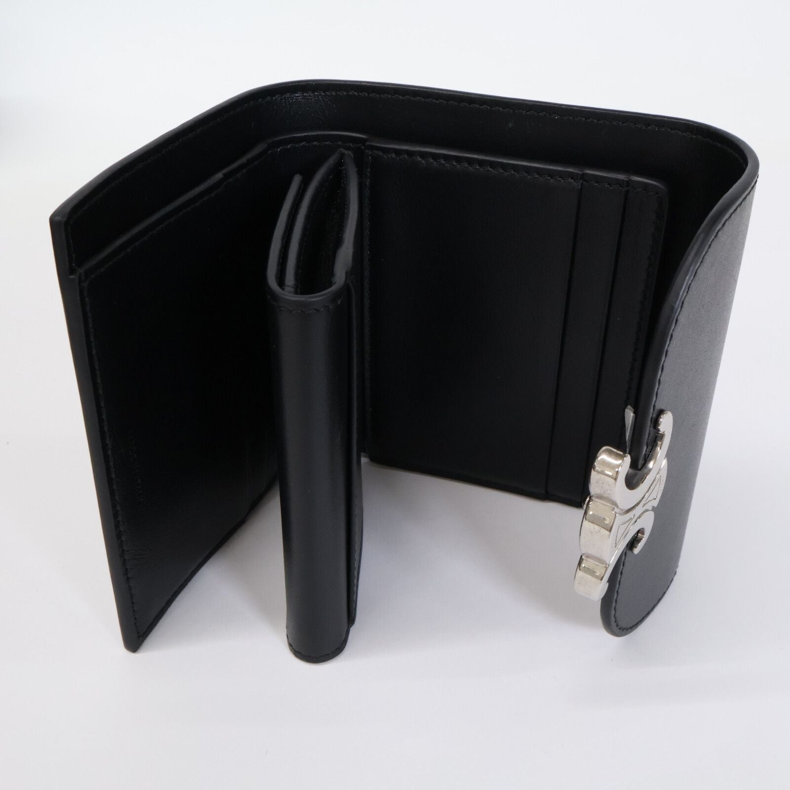 Celine Small Flap Wallet Triomphe Shiny Calfskin — view 6