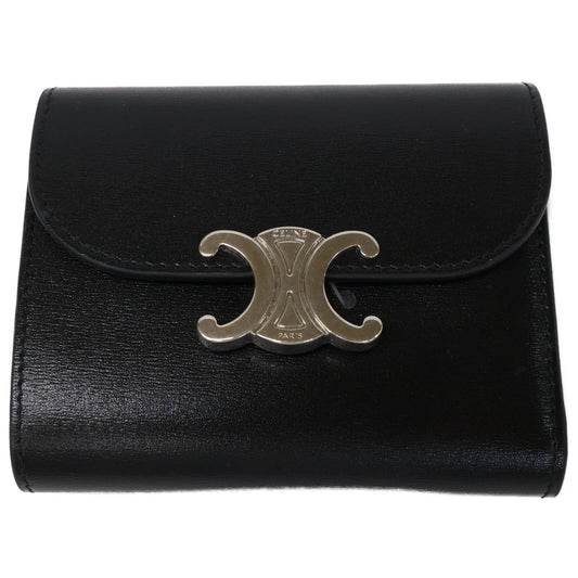 Celine Small Flap Wallet Triomphe Shiny Calfskin