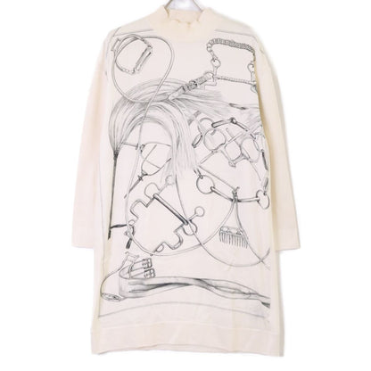 Hermes Era Silk Switch Knit 44 Sweater
