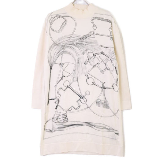 Hermes Era Silk Switch Knit 44 Sweater