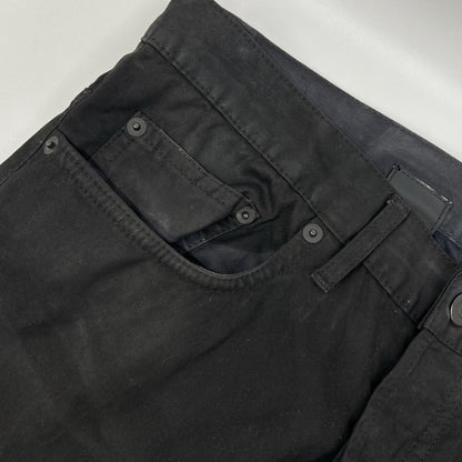 Dior Homme Chris Era Black Cotton Coating Stretch Skinny Pants 29 — view 8