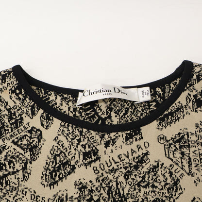 Dior Plan de Paris Allover Pattern Short Sleeve Mini Dress — view 6