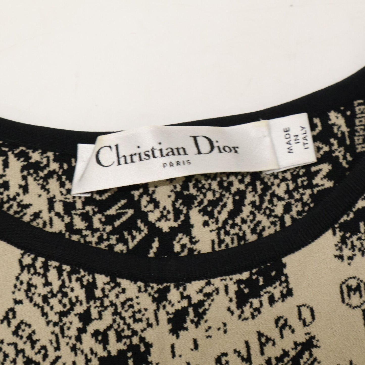 Dior Plan de Paris Allover Pattern Short Sleeve Mini Dress — view 3