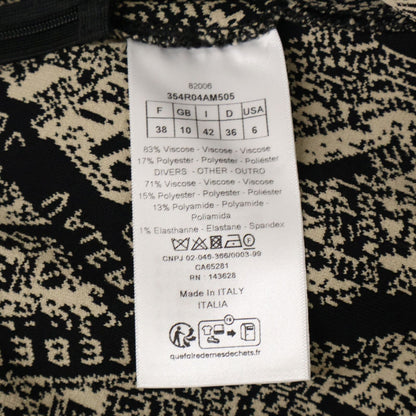 Dior Plan de Paris Allover Pattern Short Sleeve Mini Dress — view 4