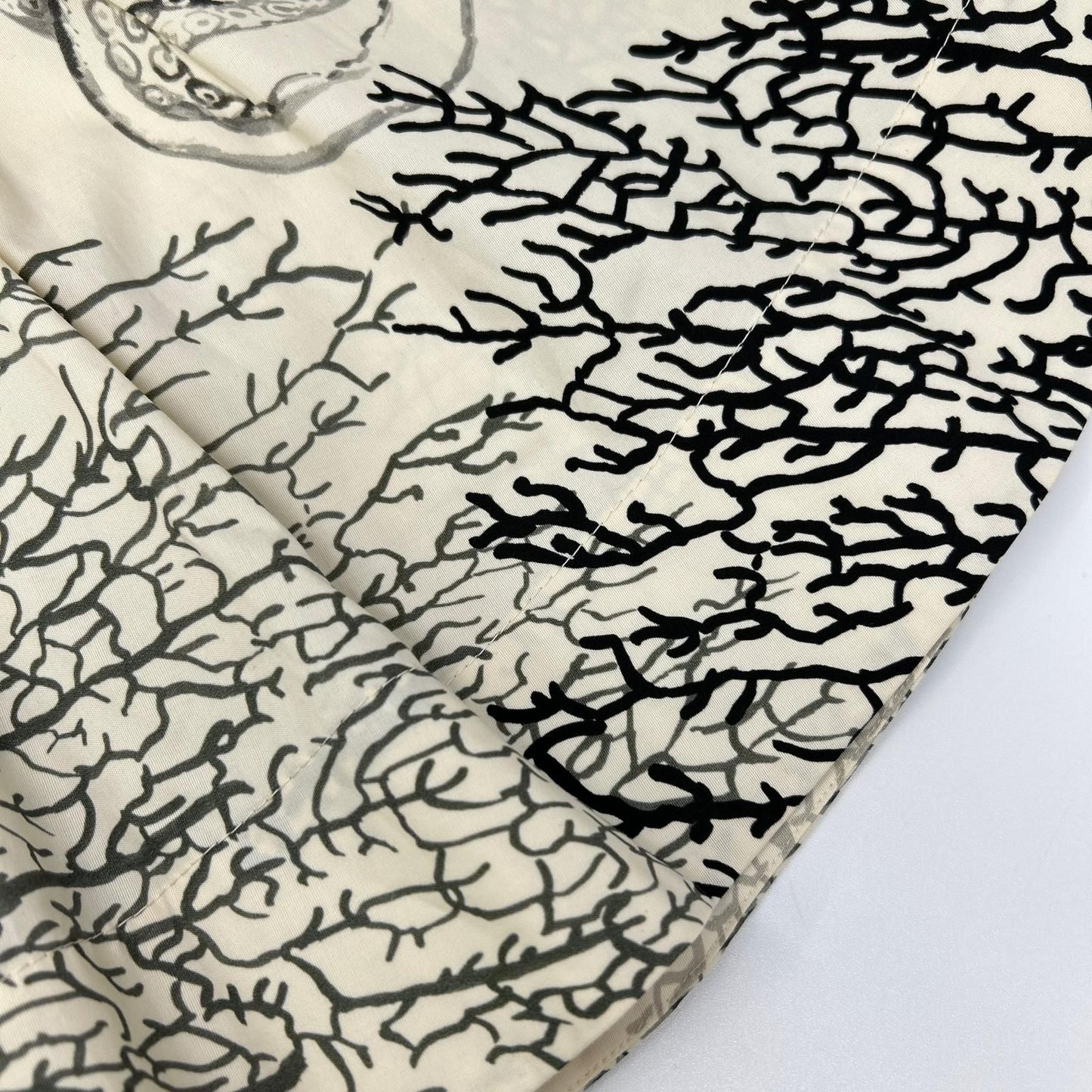 Dior All Over Pattern Belted Flare Skirt — view 7
