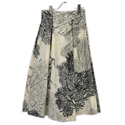 Dior All Over Pattern Belted Flare Skirt — view 2