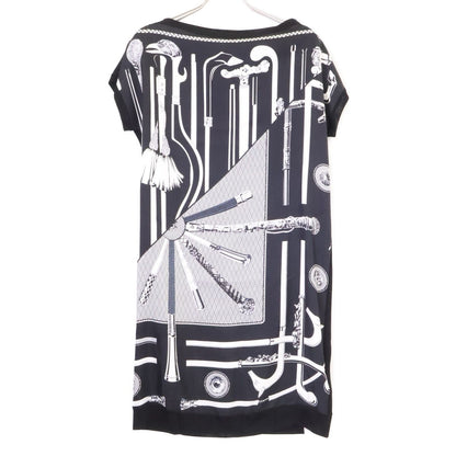 Hermes Era Cannes Et Pommeaux Silk Switch Knit 38 Sweater