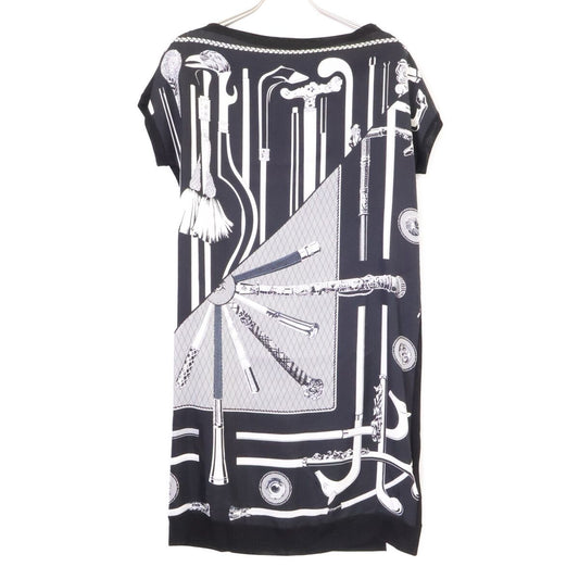 Hermes Era Cannes Et Pommeaux Silk Switch Knit 38 Sweater