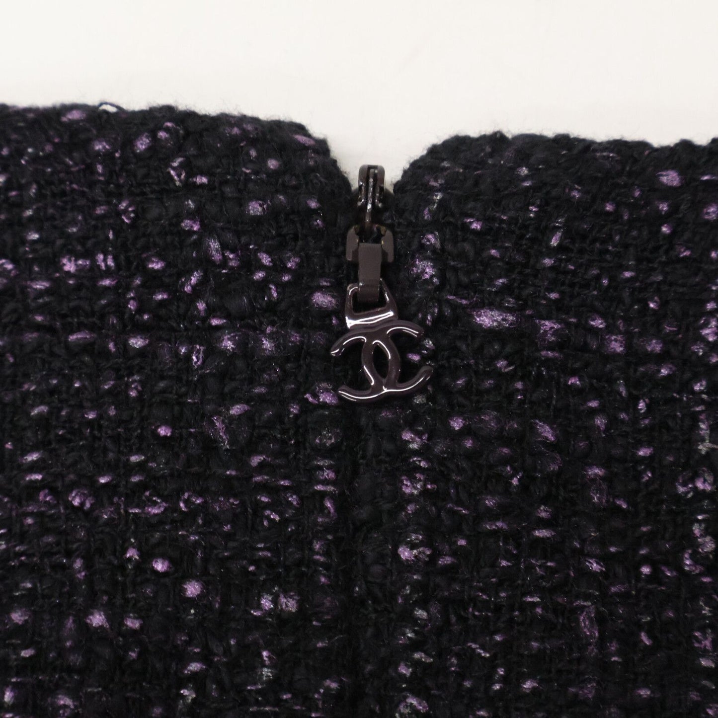 Chanel Tweed Short Sleeve Mini 40 Dress — view 5