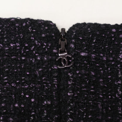 Chanel Tweed Short Sleeve Mini 40 Dress — view 5