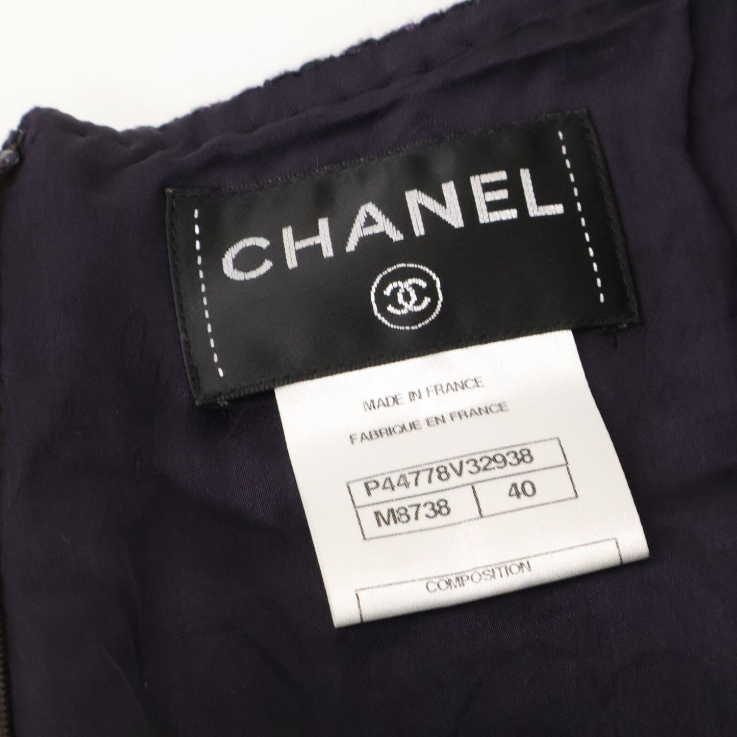 Chanel Tweed Short Sleeve Mini 40 Dress — view 3