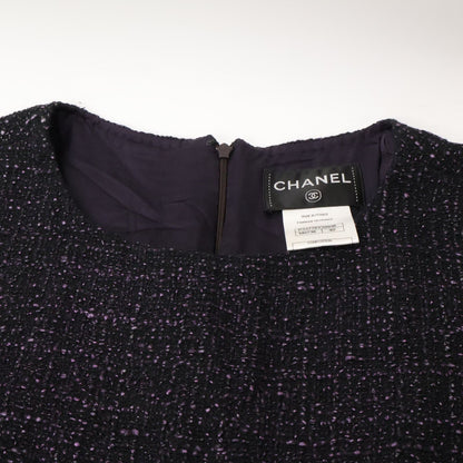 Chanel Tweed Short Sleeve Mini 40 Dress — view 7