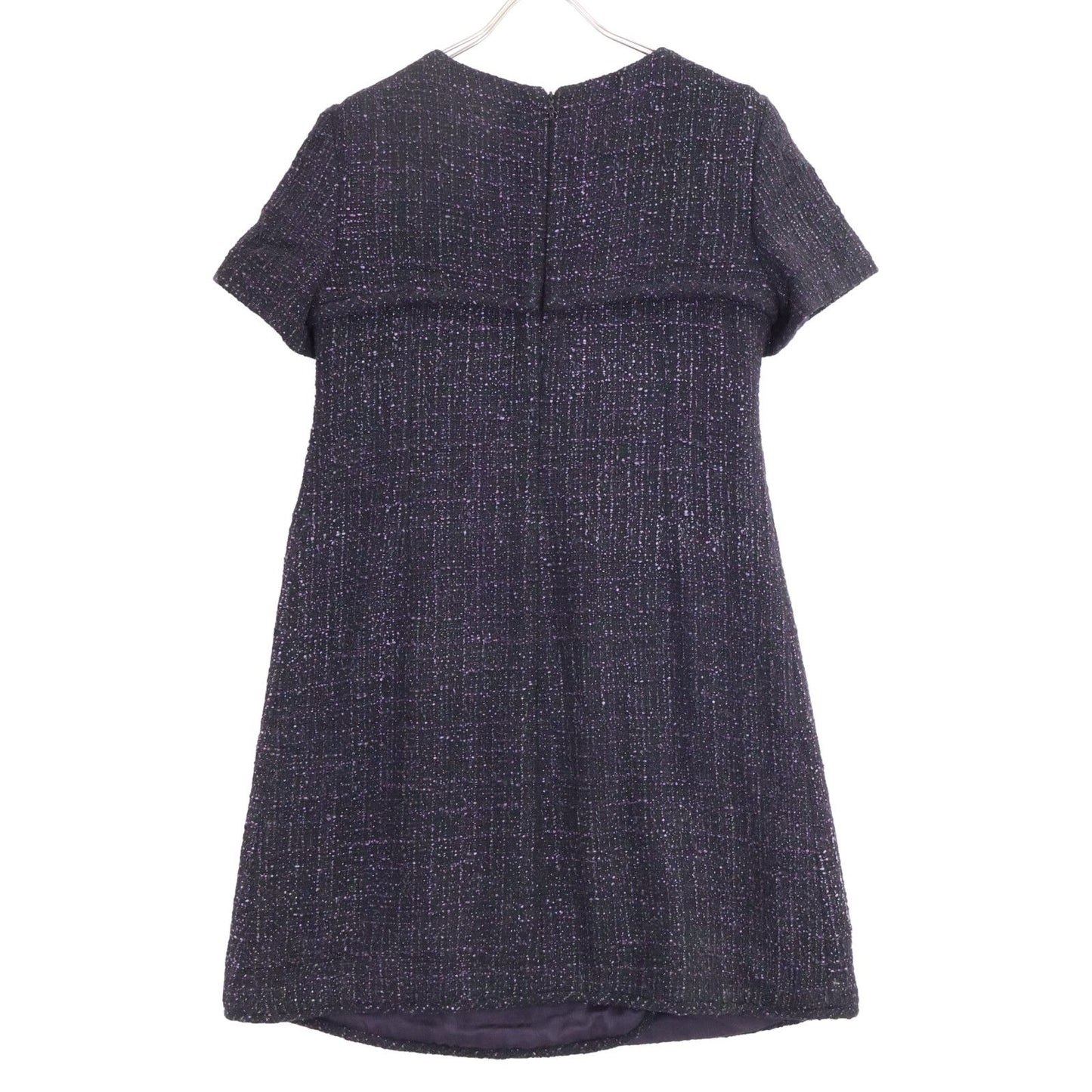 Chanel Tweed Short Sleeve Mini 40 Dress — view 2