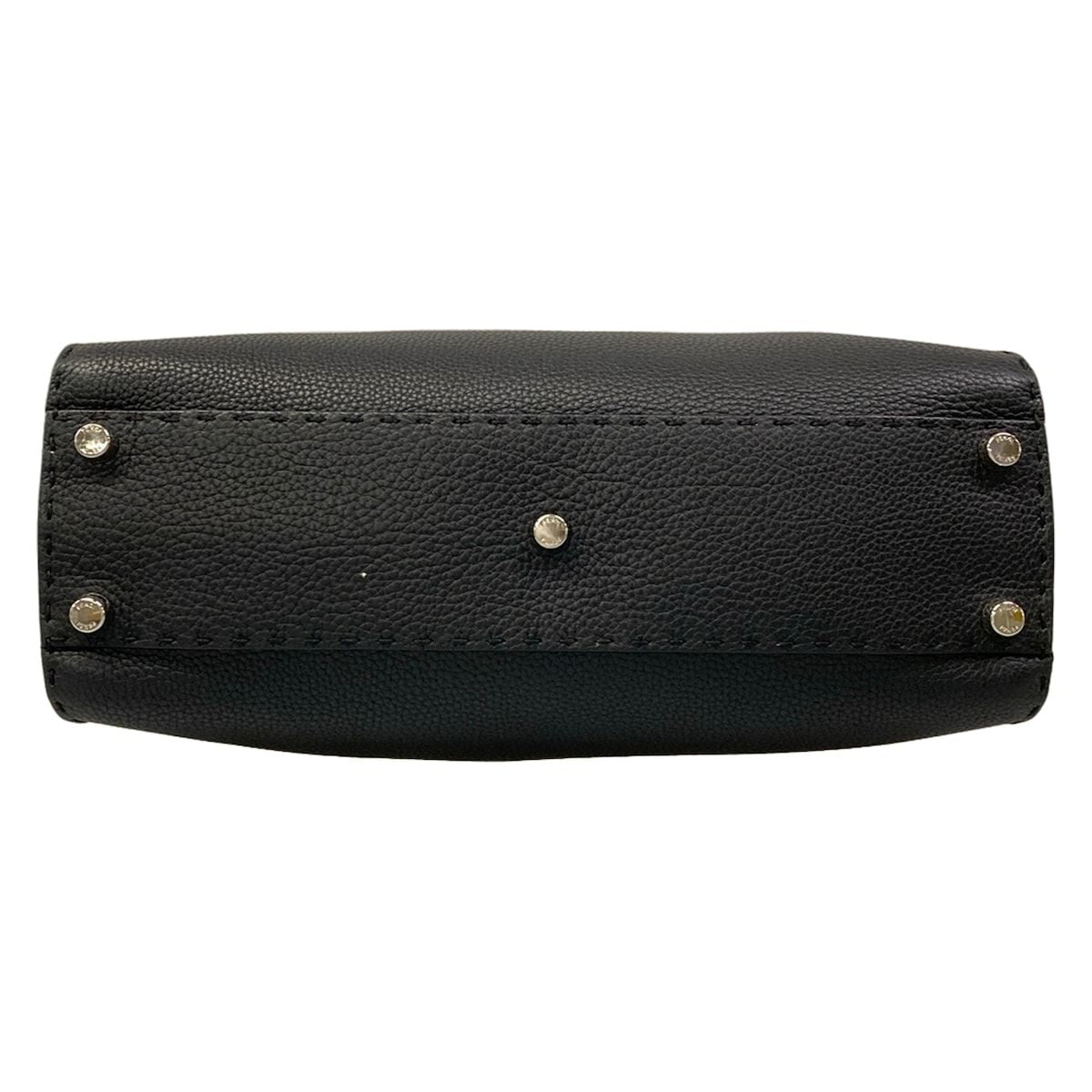 Fendi Handbag Peekaboo Iconic Selleria Black Leather — view 5