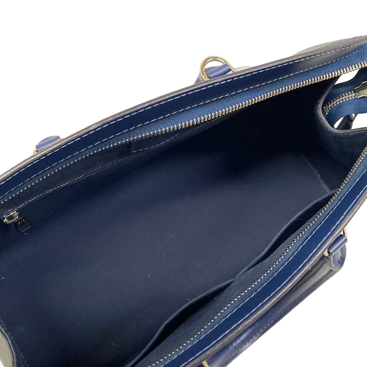 Louis Vuitton Handbag Epi Soufflot MM Andigo Blue Leather — view 7