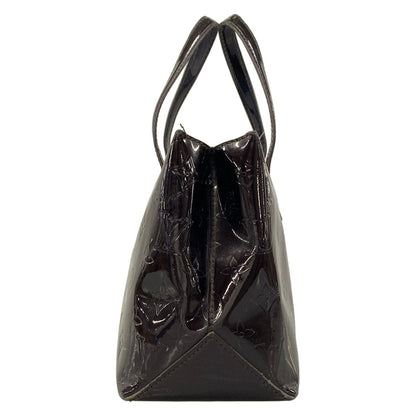 Louis Vuitton Handbag Monogram Vernis Wilshire PM Amarante Leather — view 4