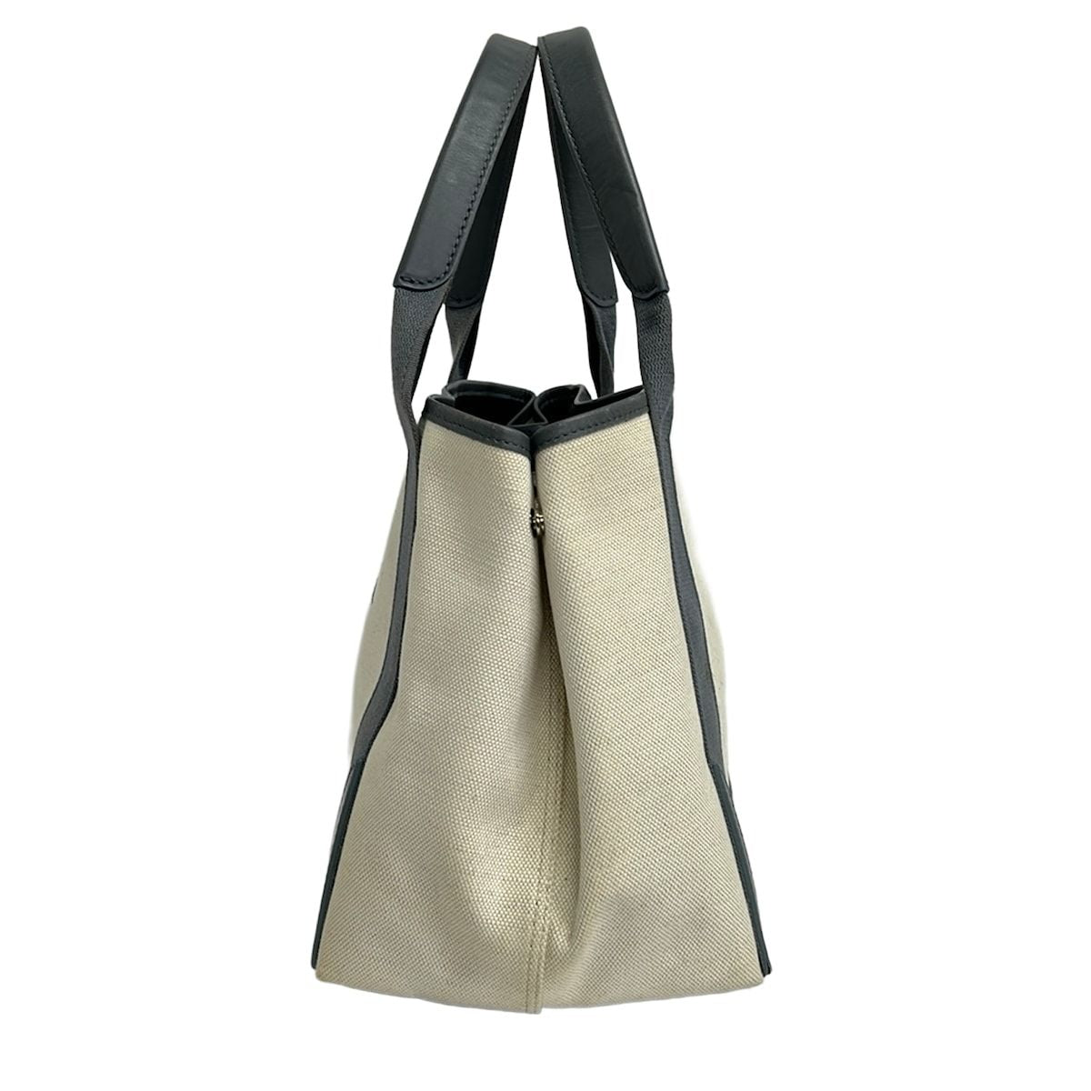 Balenciaga Tote Navy Cabas S Ivory Gray Leather — view 2