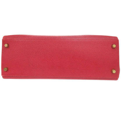 Hermes Kelly 32 Retourne Bicolor Courchevel Rouge Vif Vert Gold Handbag — view 3
