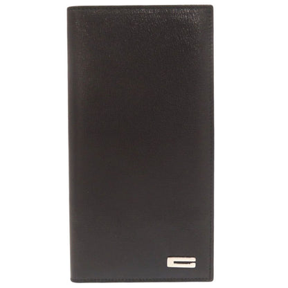 Gucci Logo Leather Black Billfold Wallet