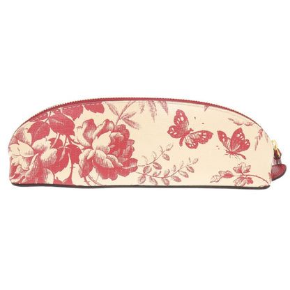 Gucci Herbarium Floral Leather Ivory Red Pen Case — view 3