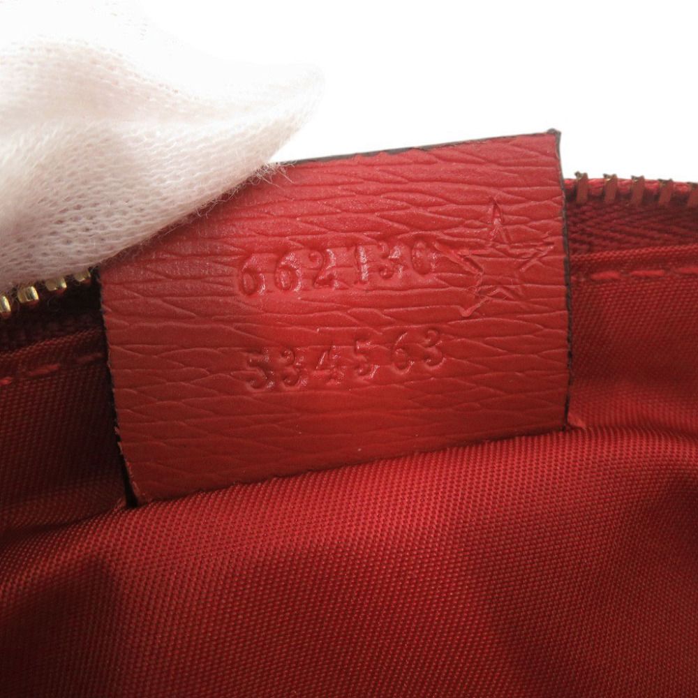 Gucci Herbarium Floral Leather Ivory Red Pen Case — view 8