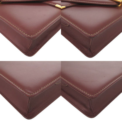 Cartier Must Line Leather Bordeaux Shoulder — view 4