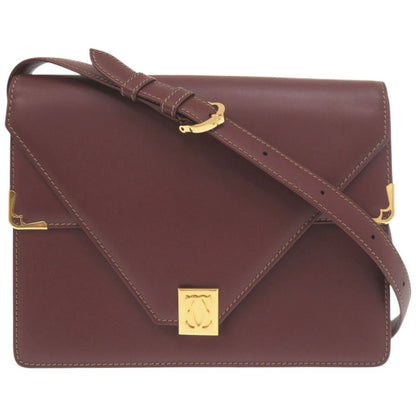 Cartier Must Line Leather Bordeaux Shoulder
