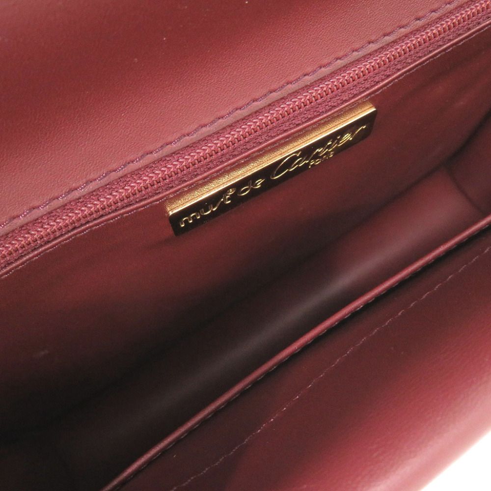 Cartier Must Line Leather Bordeaux Shoulder — view 6