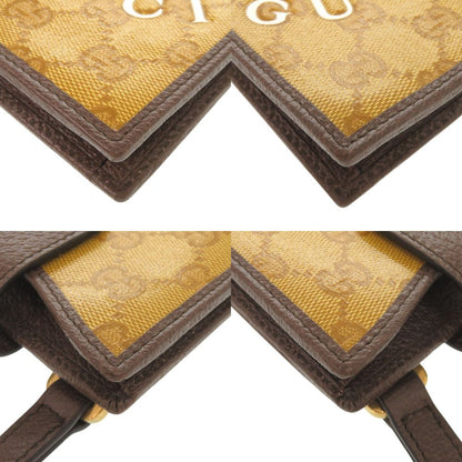 Gucci Adidas GG Crystal Leather Brown Phone Case — view 3