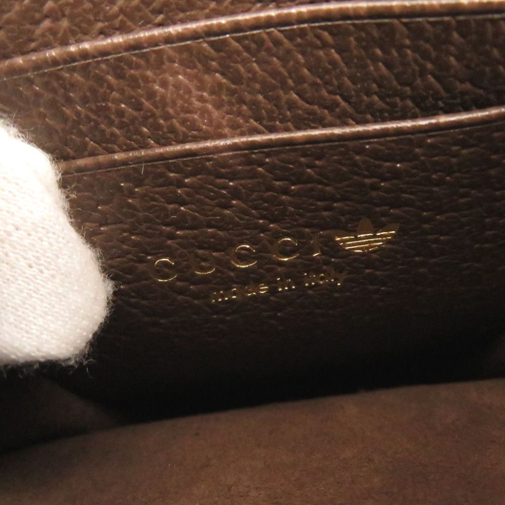 Gucci Adidas GG Crystal Leather Brown Phone Case — view 6