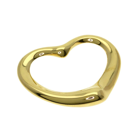 Tiffany & Co Open Heart Pendant 18K Yellow Gold