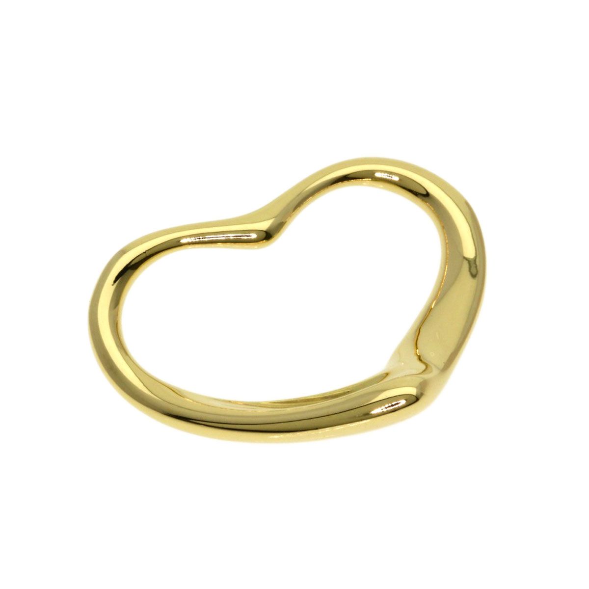 Tiffany & Co Open Heart Pendant 18K Yellow Gold