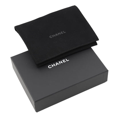 Chanel Coin Case Quilted CC Logo Fragment Caviar Leather Wallet Purse — view 6