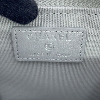 Chanel Coin Case Quilted CC Logo Fragment Caviar Leather Wallet Purse — view 5