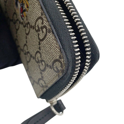 Gucci Coin Case GG Supreme Tiger Print Zip Around — view 7