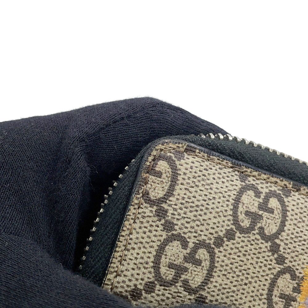 Gucci Coin Case GG Supreme Tiger Print Zip Around — view 5