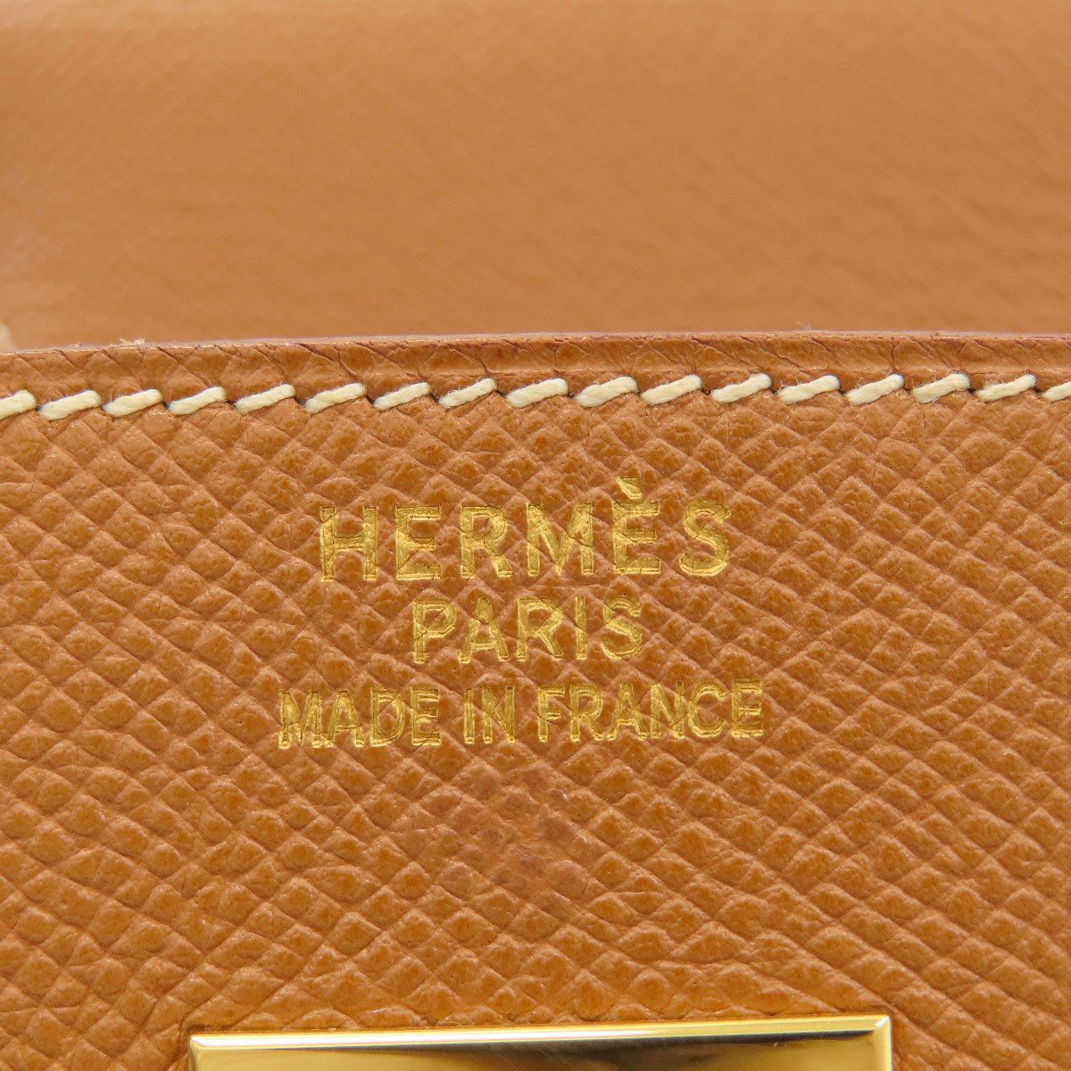 Hermes Birkin 40 Gold Handbag Courchevel — view 6