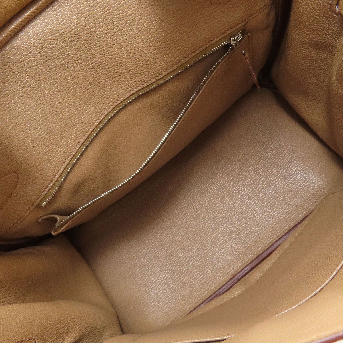 Hermes Birkin 30 Silver Handbag Togo — view 5