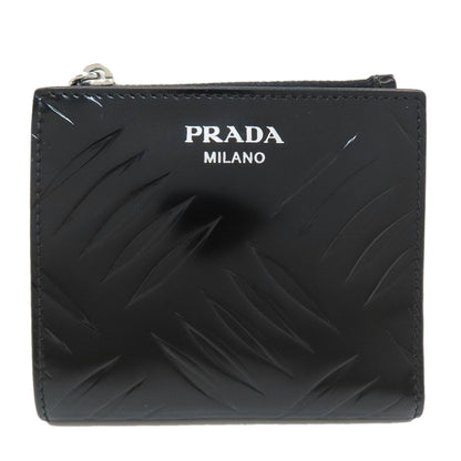Prada Embossed Bi Foldwallet Leather Wallet