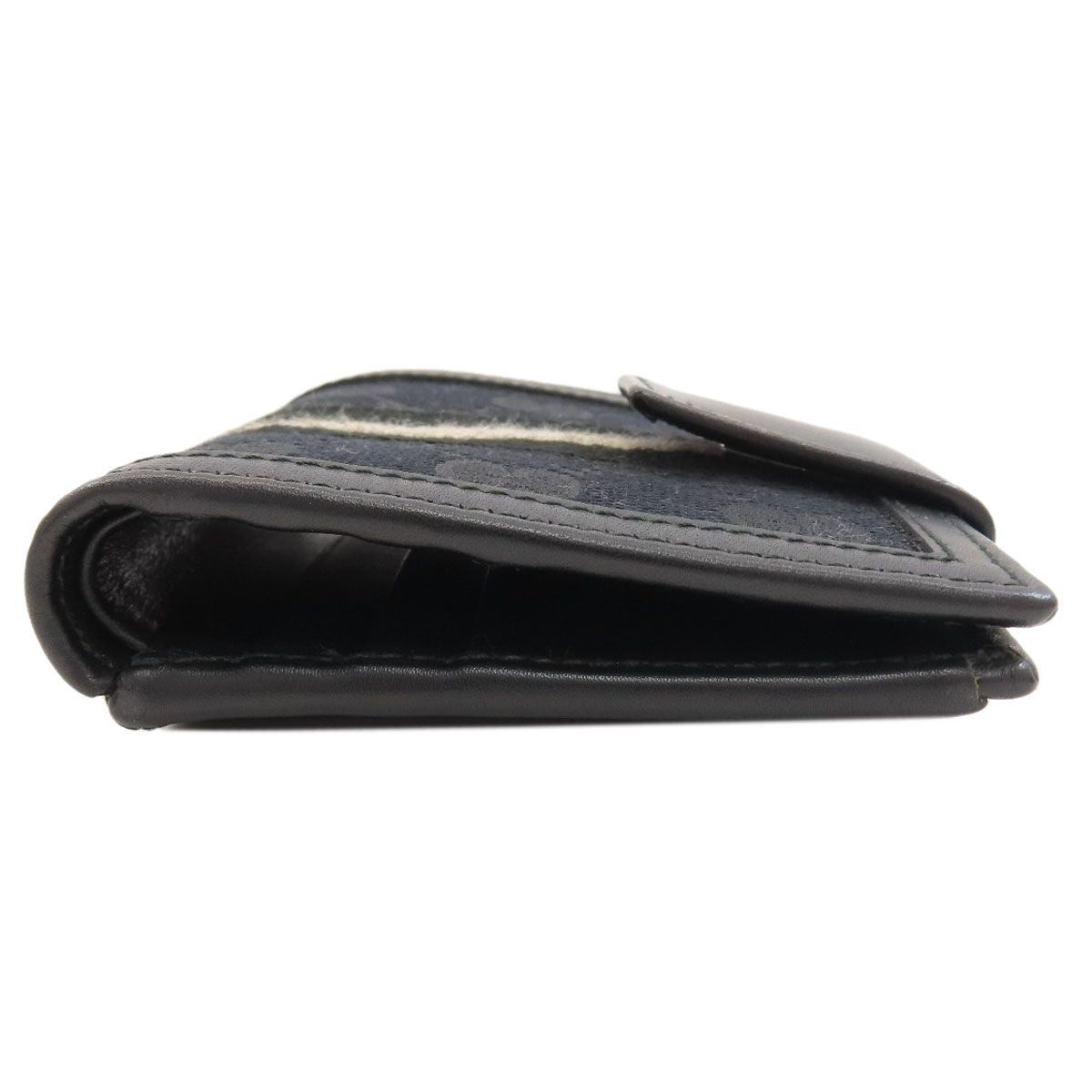 Gucci 035 5 Sherry Line Bi Foldwallet Canvas Leather Wallet — view 3