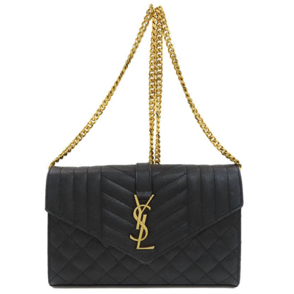 Saint Laurent Eve Chain Wallet Enverop Shoulder Calf